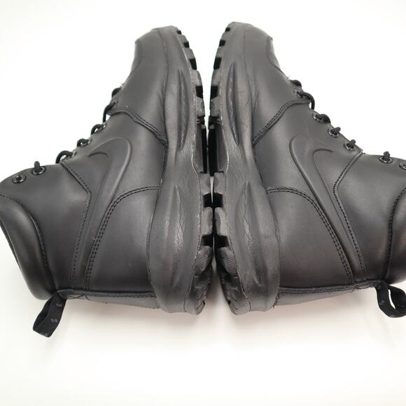 Nike Manoa Triple Black Boots Mens Size 8 Leather Mid Shoes Outdoor 454350-003 main image 5